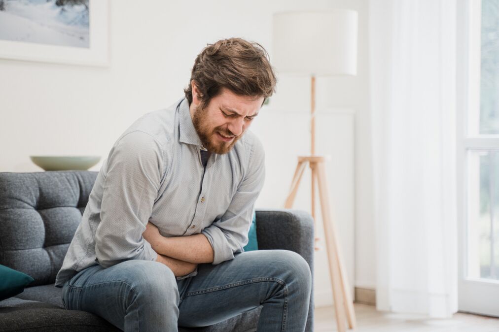 A man has prostatitis symptoms